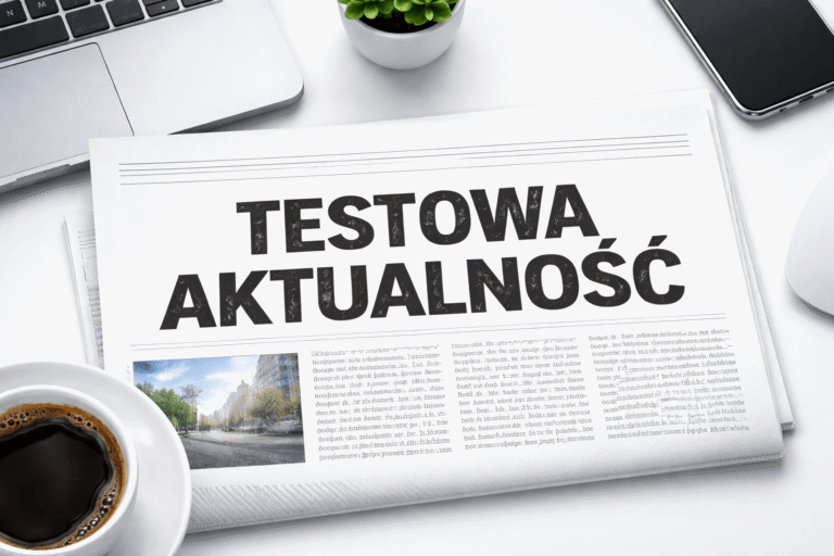 Pierwsza testowa aktualność na&nbsp;stronie